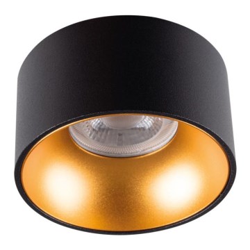 Ugradbena lampa MINI RITI 1xGU10/25W/230V crno/zlatna