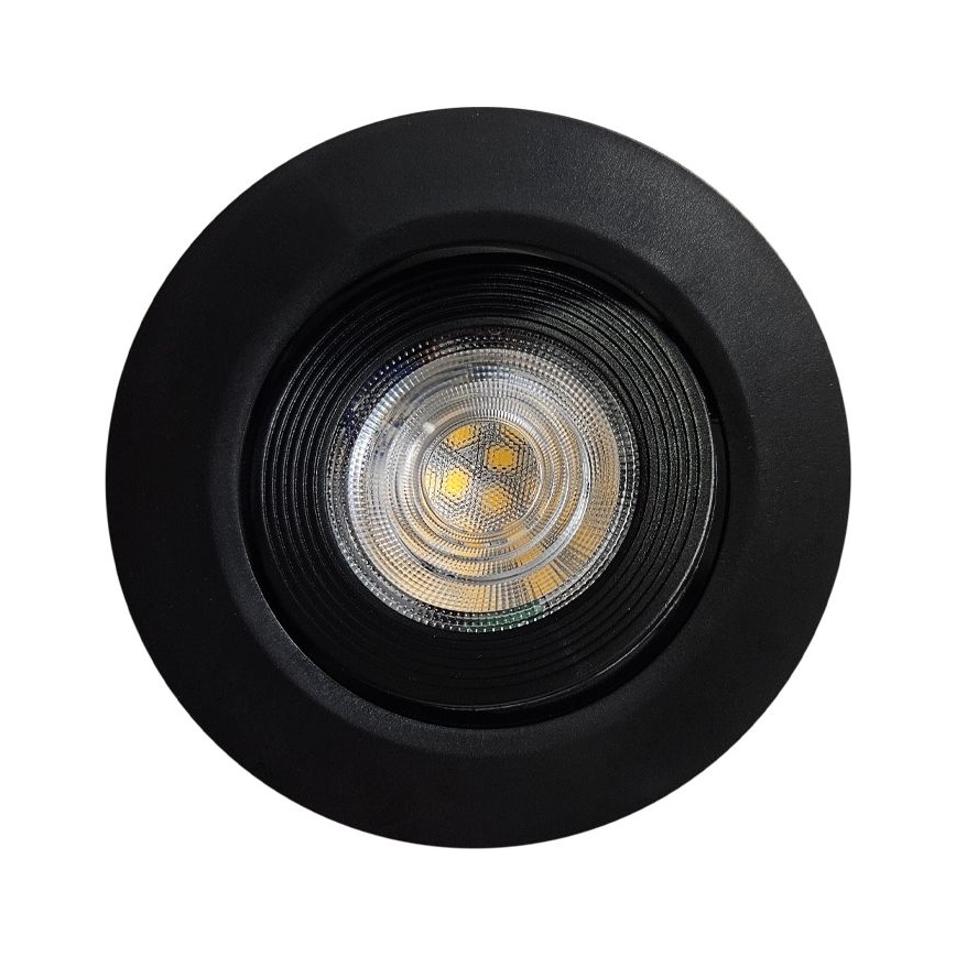 LED ugradno/površinski montirano spot svetlo 2u1 LED/5W/230V 4200K pr. 9,3 cm crno