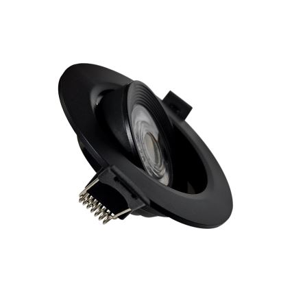 LED ugradno/površinski montirano spot svetlo 2u1 LED/5W/230V 4200K pr. 9,3 cm crno