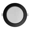 Ugradna LED svetiljka CIRCLE LED/12W/230V 4000K, prečnik 17 cm, crna