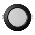 Ugradna LED svetiljka CIRCLE LED/6W/230V 4000K prečnik 12 cm crna