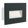 Ugradna LED svetiljka GLASI LED/3W/230V 4000K IP44 antracit