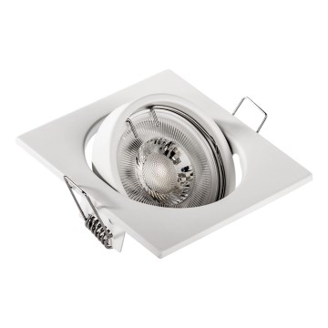Ugradna plafonska svetiljka 1xGU10/MR16/10W/230V 9x9 cm bela