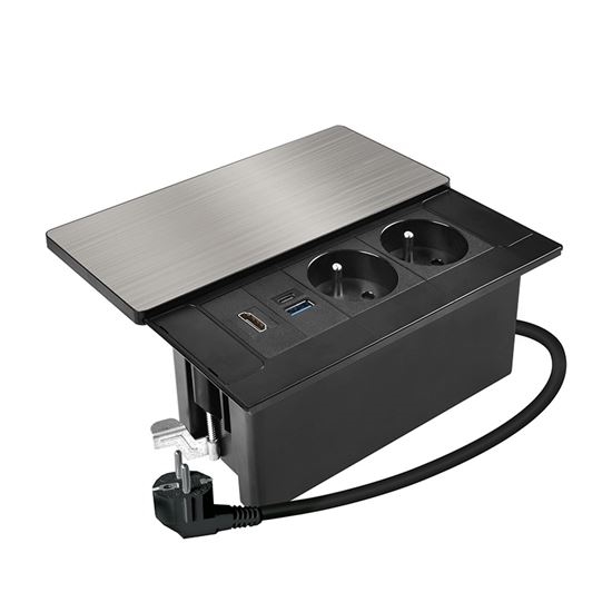 Ugradna utičnica 20W 2 utičnice + USB-A + USB-C + HDMI