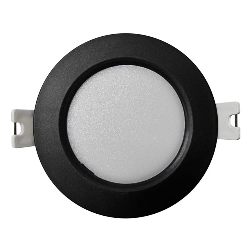 Ugradno LED svetlo CIRCLE, 3 W, 230 V, 4000 K, prečnik 9 cm, crno