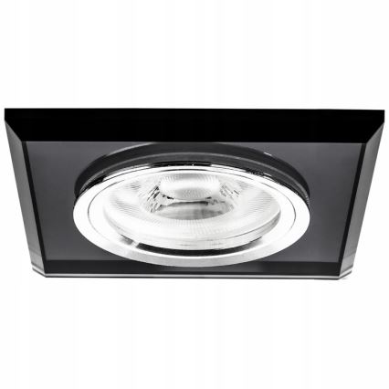 Ugradno plafonsko svetlo 1xGU10/MR16/10W/230V 9x9 cm crna