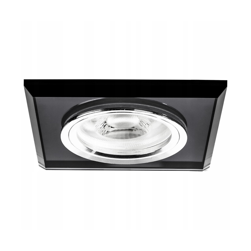 Ugradno plafonsko svetlo 1xGU10/MR16/10W/230V 9x9 cm crna