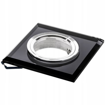 Ugradno plafonsko svetlo 1xGU10/MR16/10W/230V 9x9 cm crna