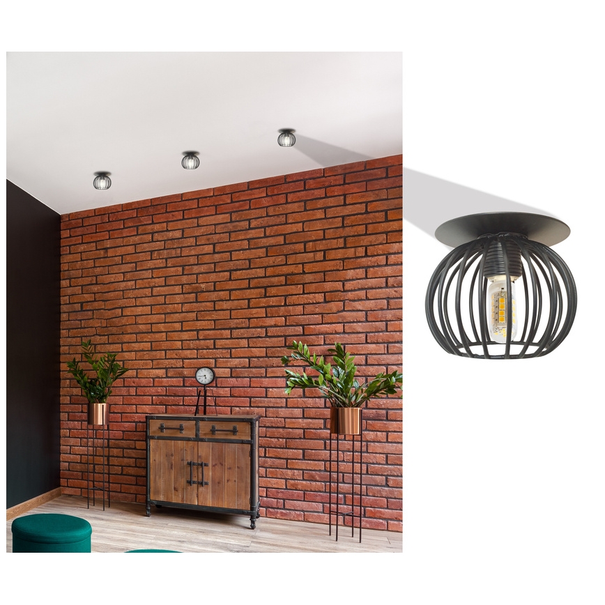 Ugradno stropno spot svetlo SK 93 1xG9/40W/230V crno