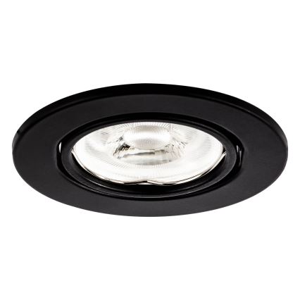 Ugradno svetlo 1xGU10/MR16/10W/230V, prečnik 9 cm, crno