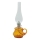 Uljana lampa TEREZA 34 cm amber rombovi
