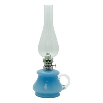 Uljana lampa TEREZA 34 cm svetloplavo