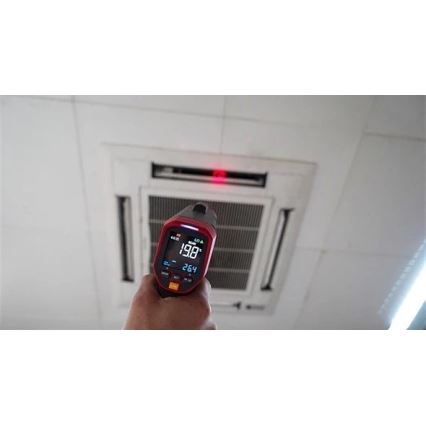 Uni-T - Infracrveni bezkontaktni termometar, napajanje 1x9V 6LR61, do 1300°C