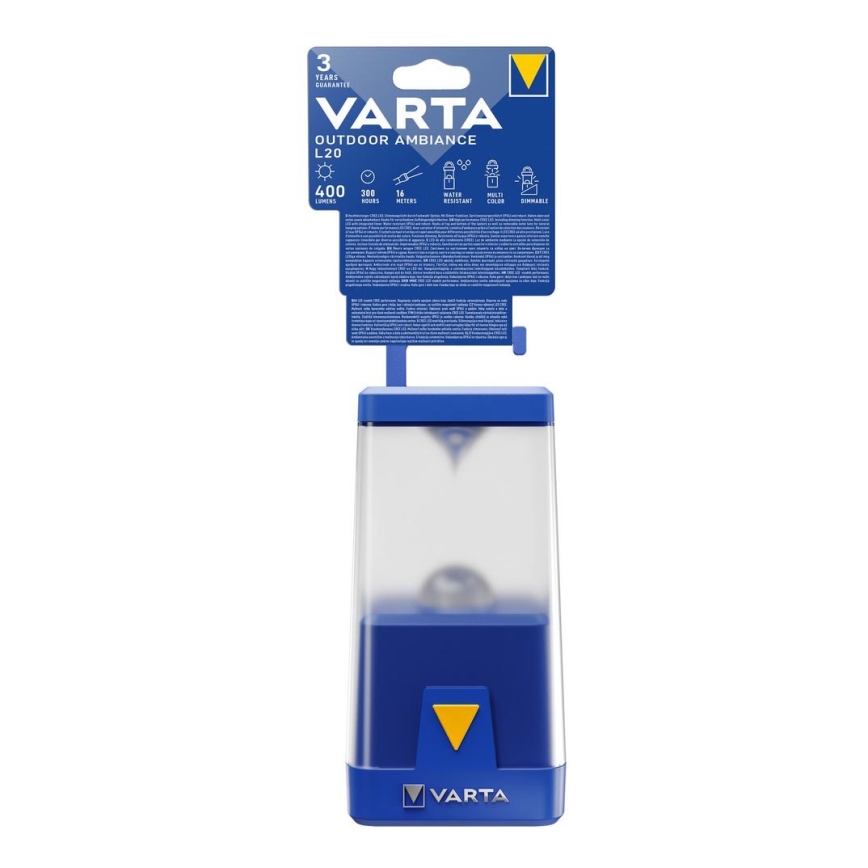 Varta 17666101111 - prigušiva LED kamperska svetiljka OUTDOOR AMBIANCE LED/6xAA