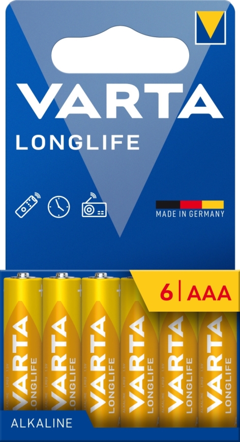 Varta 4103101746 - 6 kom. alkalnih baterija LONGLIFE AAA 1,5V