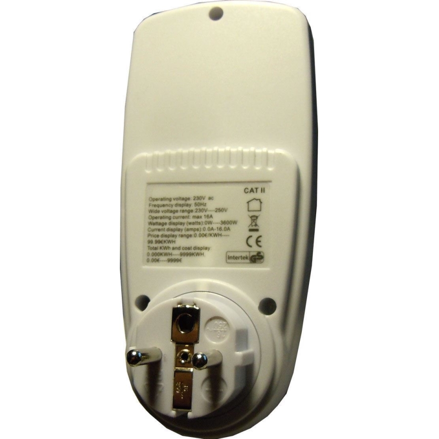 Vatmetar i merač potrošnje električne energije 3600 W/230 V