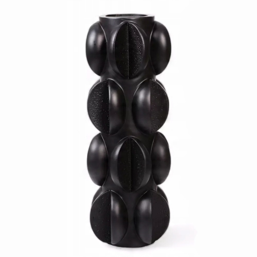 Vaza 37x15 cm smola/prigušiva crna