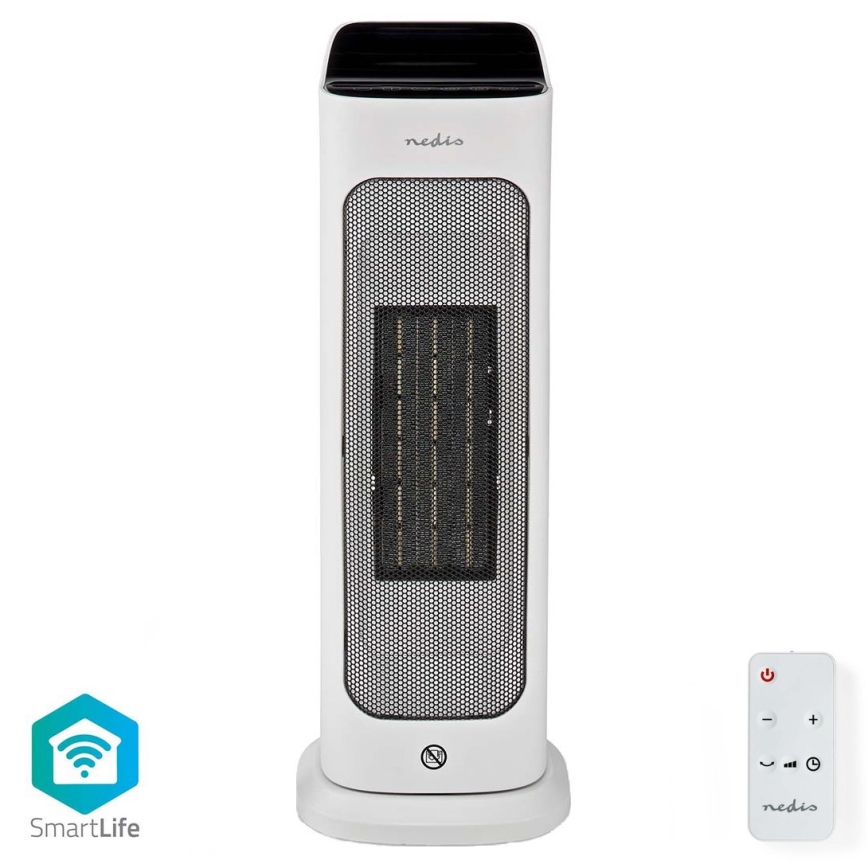 Ventilator sa sa keramičkim grejačem Smartlife 1400/2000W/230V Wi-Fi Tuya + Daljinski upravljač