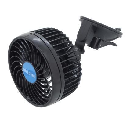 Ventilator za auto sa usisnom čašicom 4W/12V, crni