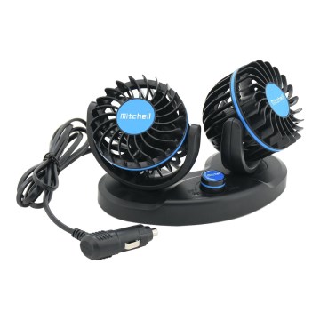 Ventilator za tablu automobila 4W/12V crni