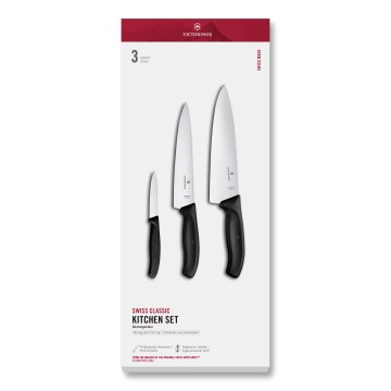 Victorinox - Set kuhinjskih noževa SWISS CLASSIC, 3 kom, crne boje