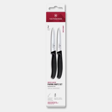 Victorinox - Set kuhinjskih noževa za povrće SWISS CLASSIC, 10 cm, 2 kom, crna