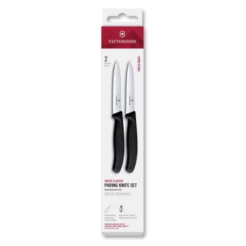 Victorinox - Set kuhinjskih noževa za povrće SWISS CLASSIC 10 cm, 2 kom, crne boje
