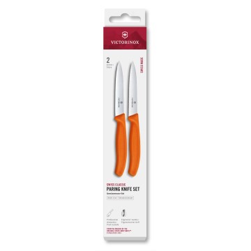 Victorinox - Set kuhinjskih noževa za povrće SWISS CLASSIC, 10 cm, 2 kom, narandžasta
