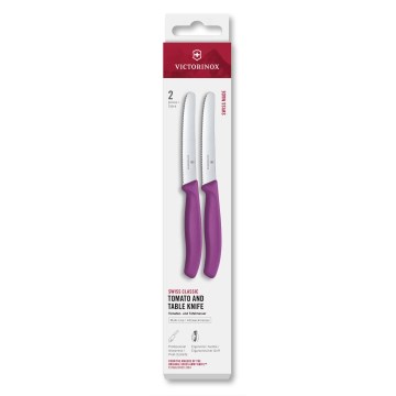 Victorinox - Set kuhinjskih noževa za povrće SWISS CLASSIC 11 cm, 2 kom, ljubičasta