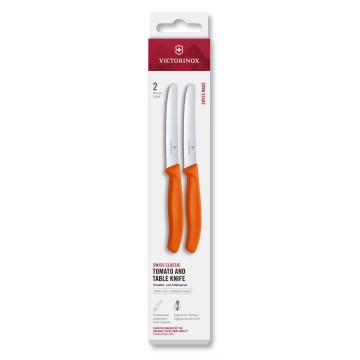 Victorinox - Set kuhinjskih noževa za povrće SWISS CLASSIC, 11 cm, 2 kom, narandžasta
