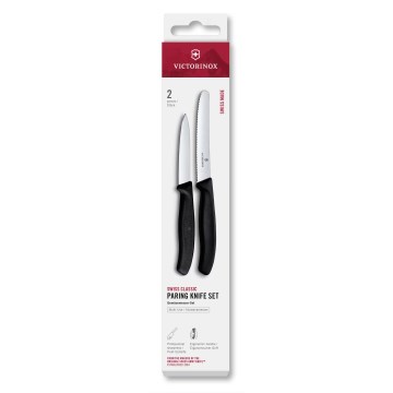 Victorinox - Set kuhinjskih noževa za povrće SWISS CLASSIC 2 kom crne boje