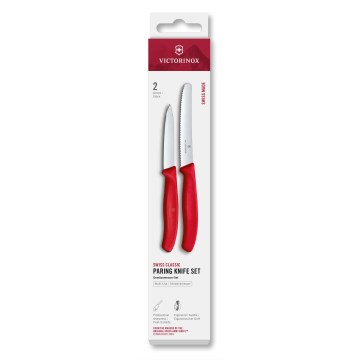 Victorinox - Set kuhinjskih noževa za povrće SWISS CLASSIC, 2 kom, crvena