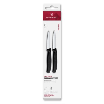 Victorinox - Set kuhinjskih noževa za povrće SWISS CLASSIC 8 cm, 2 kom, crne boje