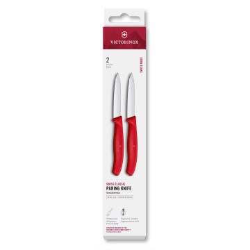 Victorinox - Set kuhinjskih noževa za povrće SWISS CLASSIC, 8 cm, 2 kom, crvena