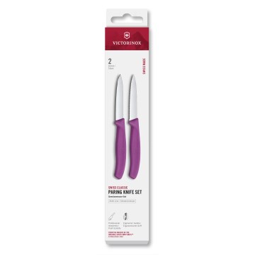 Victorinox - Set kuhinjskih noževa za povrće SWISS CLASSIC 8 cm, 2 kom, ljubičasta