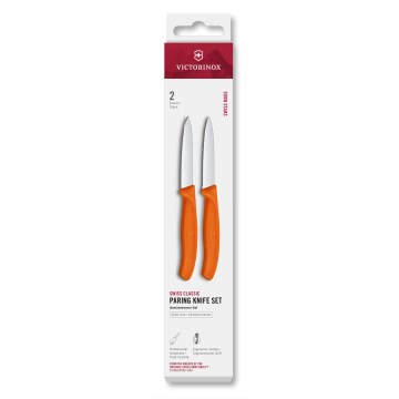 Victorinox - Set kuhinjskih noževa za povrće SWISS CLASSIC 8 cm, 2 kom, narandžasta