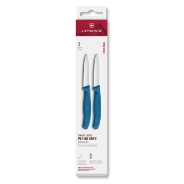 Victorinox - Set kuhinjskih noževa za povrće SWISS CLASSIC 8 cm, 2 kom, plava
