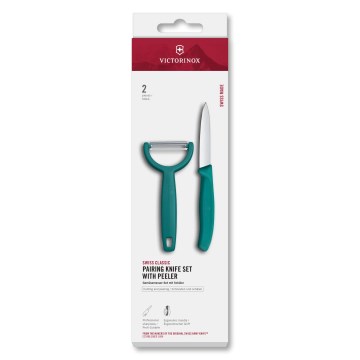 Victorinox - Set kuhinjskog noža sa gulilicom SWISS CLASSIC tirkizni