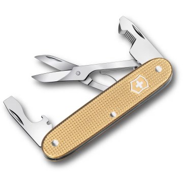 Victorinox - Višenamenski džepni nož COMPANION SLIM ALOX 9,3 cm/6 funkcija zlatne boje