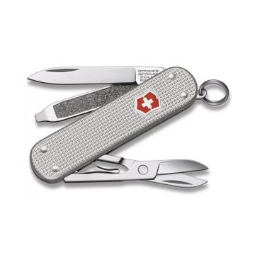 Victorinox - Višenamenski džepni nožić CLASSIC ALOX 5,8 cm/5 funkcija srebrna