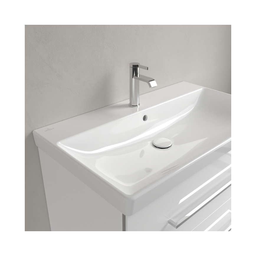 Villeroy & Boch 41568001 - Viseći umivaonik AVENTO 80x47 cm keramika/bela