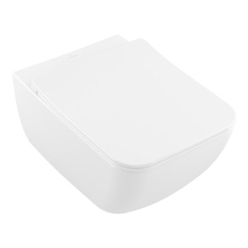 Villeroy & Boch 4611RLR1 - Viseća WC-šolja sa SoftClose prigušiva daskom VENTICELLO, keramika/bela