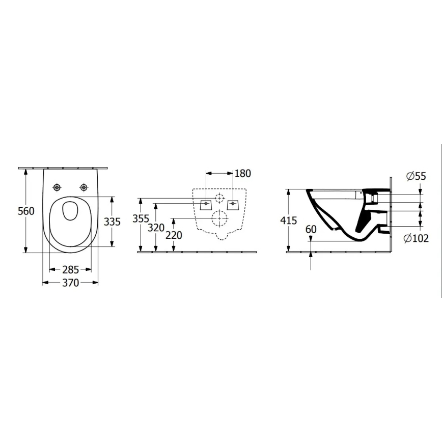 Villeroy & Boch 4670T0R1 - Viseća WC šolja SUBWAY 3.0 keramika/bela