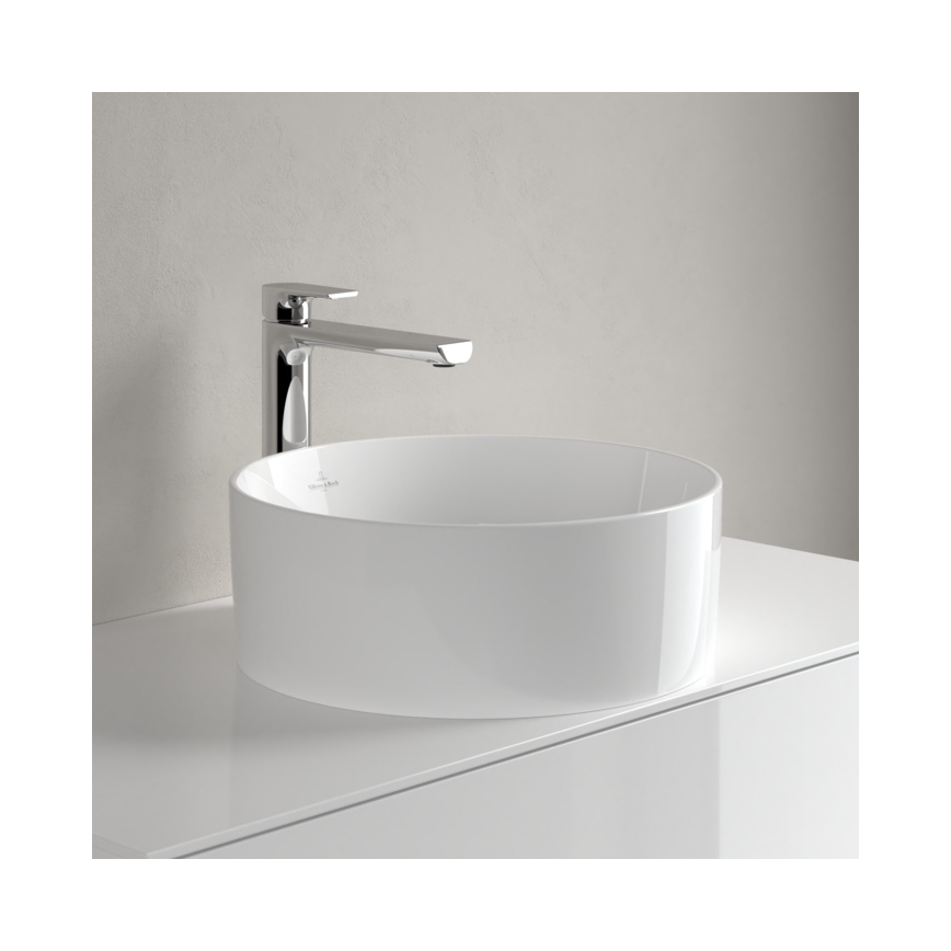 Villeroy & Boch 4A184001 - Umivaonik na ploču COLLARO, prečnik 40 cm, keramika/bela