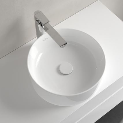 Villeroy & Boch 4A184001 - Umivaonik na ploču COLLARO, prečnik 40 cm, keramika/bela