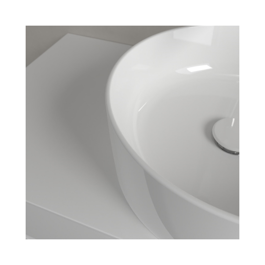 Villeroy & Boch 4A184001 - Umivaonik na ploču COLLARO, prečnik 40 cm, keramika/bela