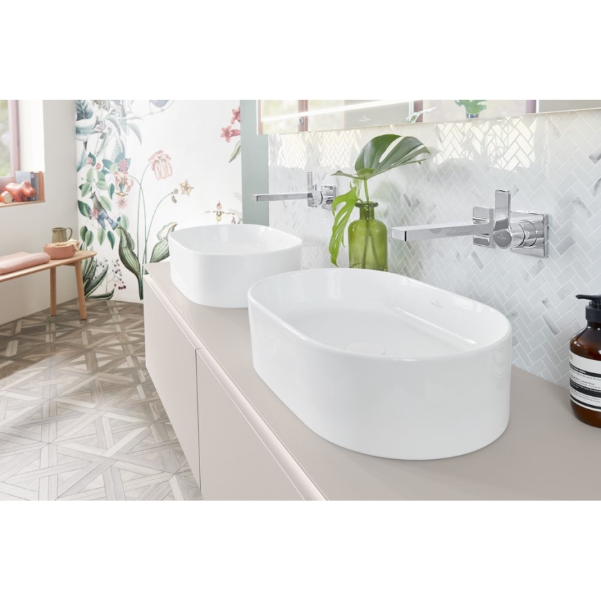Villeroy & Boch 4A195601 - Umivaonik na ploču COLLARO 56x36 cm keramika/bela