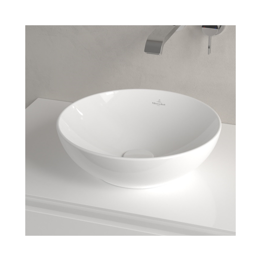 Villeroy & Boch 4A450001 - Umivaonik na radnu ploču LOOP&FRIENDS prečnika 38 cm keramika/bela