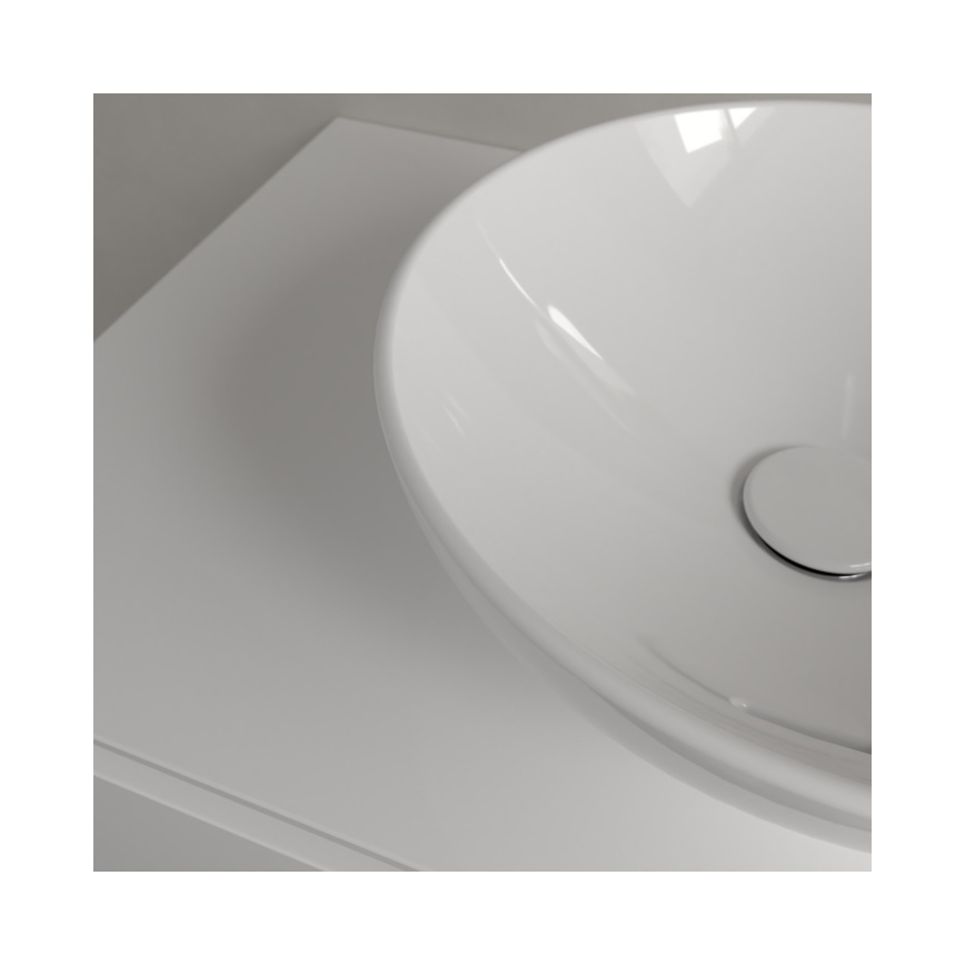 Villeroy & Boch 4A450001 - Umivaonik na radnu ploču LOOP&FRIENDS prečnika 38 cm keramika/bela