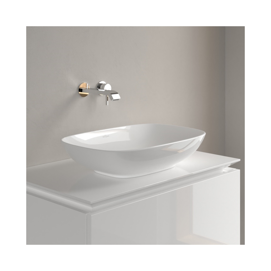 Villeroy & Boch 4A490101 - Nadgradni umivaonik na ploču LOOP&FRIENDS 56x38 cm keramika/bela